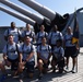 NAVMED Portsmouth CPO Selectees aboard the USS Wisconsin (BB-64)