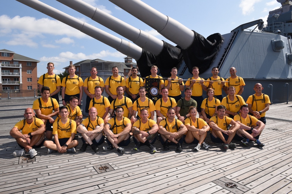 CPO Selectees aboard the USS Wisconsin (BB-64)