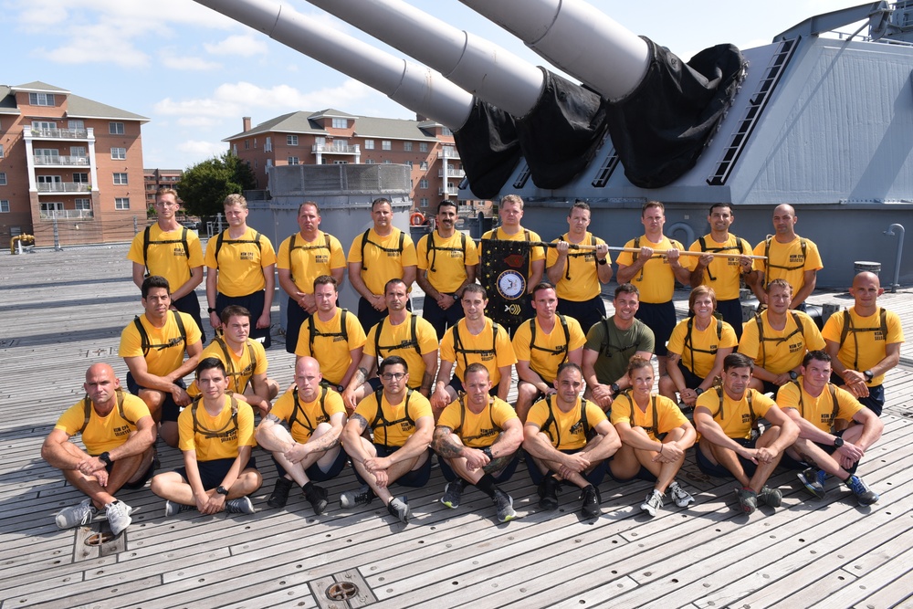 CPO Selectees aboard the USS Wisconsin (BB-64)