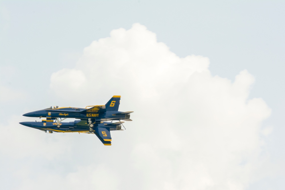 Blues Angels Fly Over Terre Haute