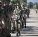 Recruits march after graduation practice