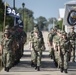 Recruits march after graduation practice