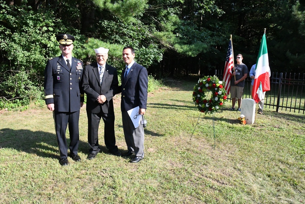 Wreath-laying ceremony honors Italian prisoner of war buried near Fort Drum