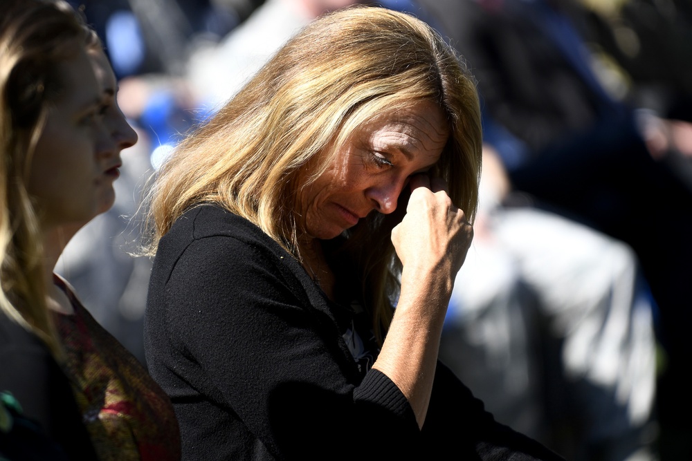 MOH family and guests attend Tech. Sgt. John Chapman's name unvieling at the Air Force Memorial