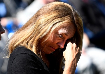 MOH family and guests attend Tech. Sgt. John Chapman's name unvieling at the Air Force Memorial