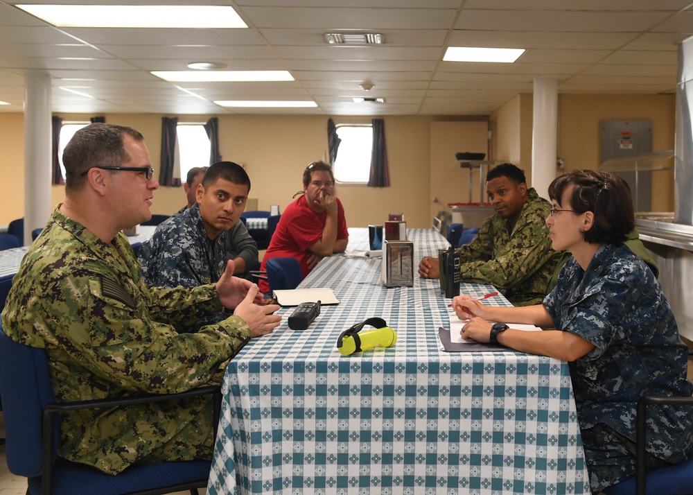 Nimitz and Vinson Sailors meet