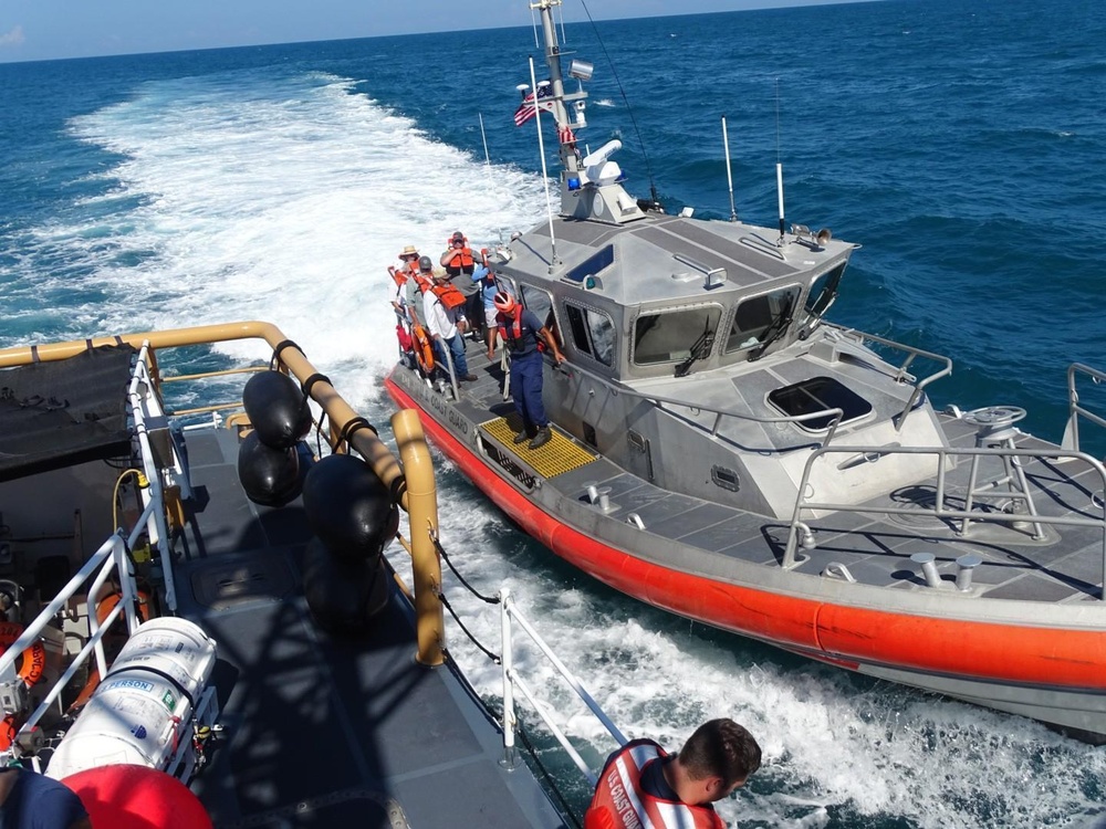 Coast guard rescues 17 from vessel taking on water near South Padre Island, Texas