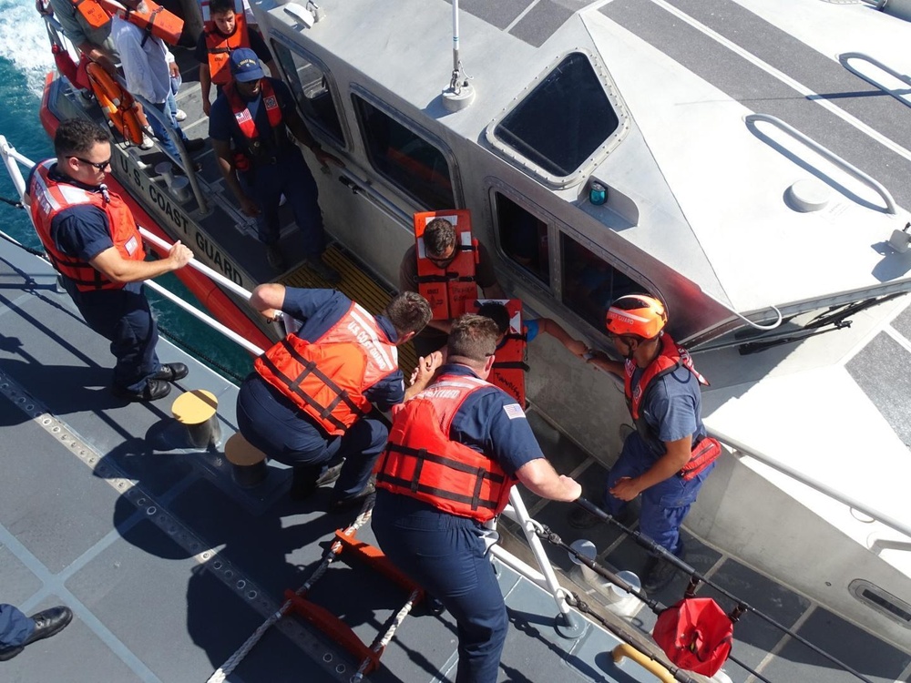 Coast guard rescues 17 from vessel taking on water near South Padre Island, Texas