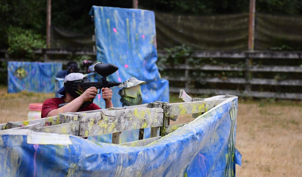 Sailors Play Paintball