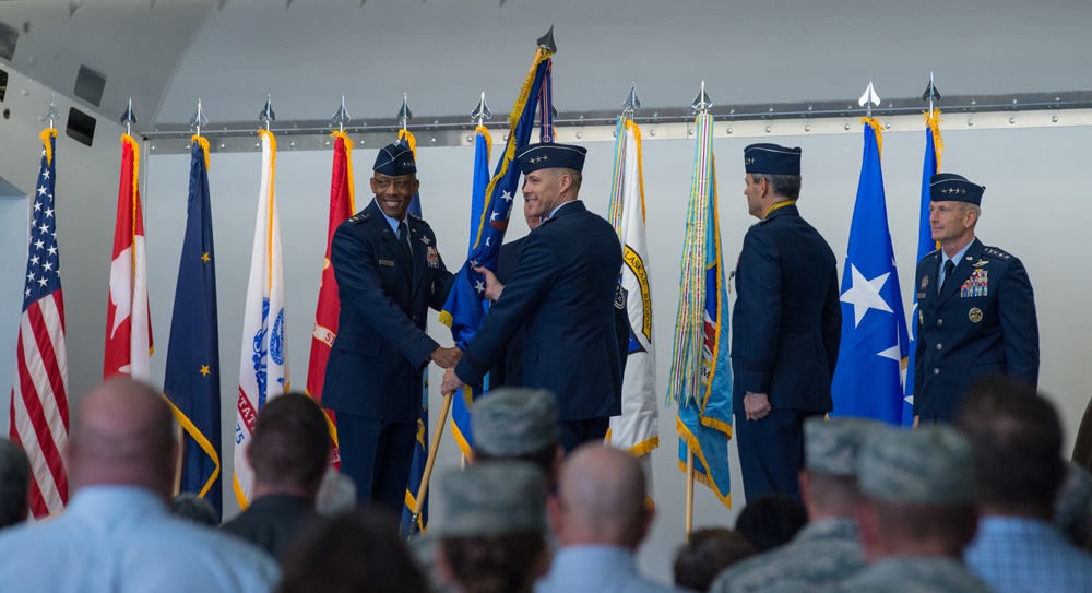 Lt. Gen. Tom Bussiere takes commad of Alaskan North American Aerospace Defense Command, Alaskan Command, and the Eleventh Air Force