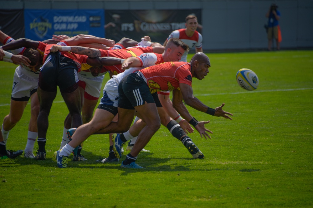 US Military competes head to head in Rugbytown 7s Tournament