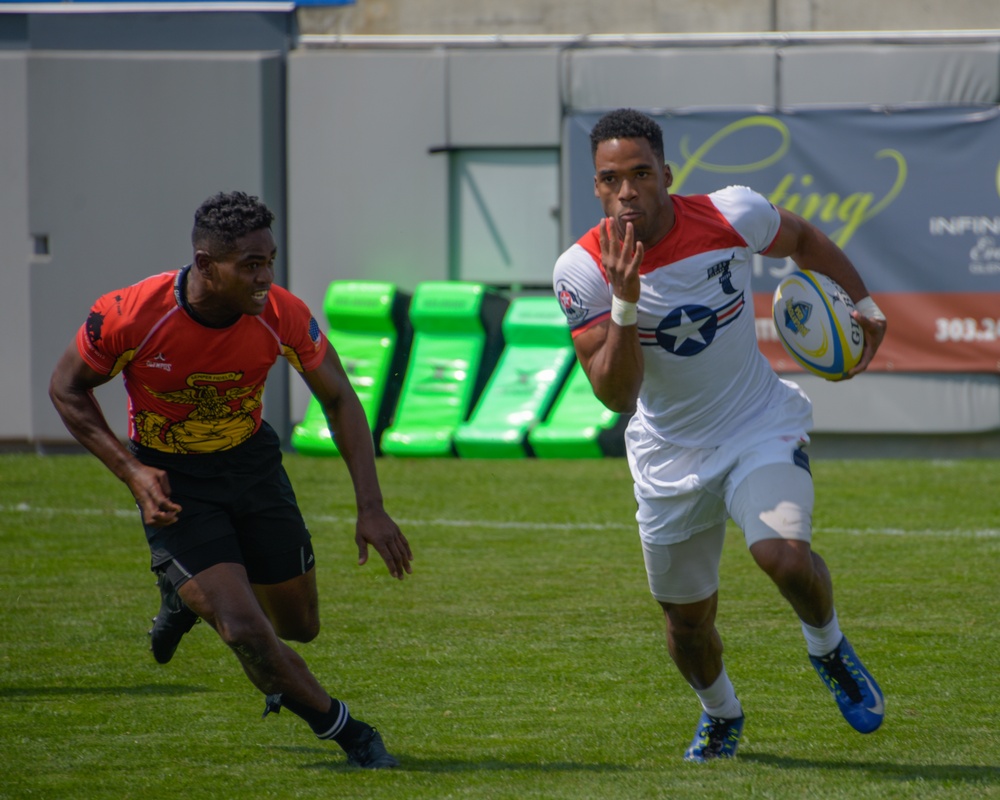 US Military competes in head to head in Rugbytown 7s Tournament