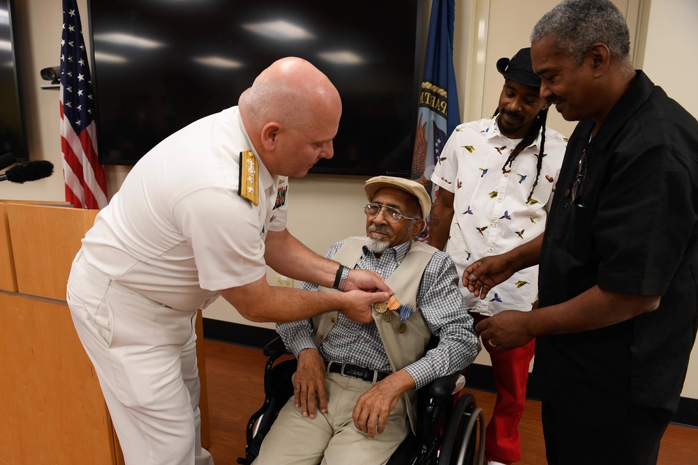 World War II Veteran receives medals