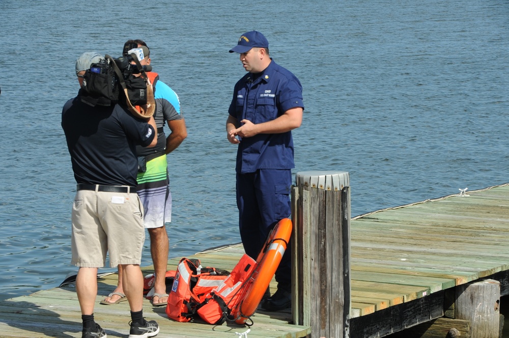 U.S. Coast Guard holds life jacket demonstration in Portsmouth, Va.