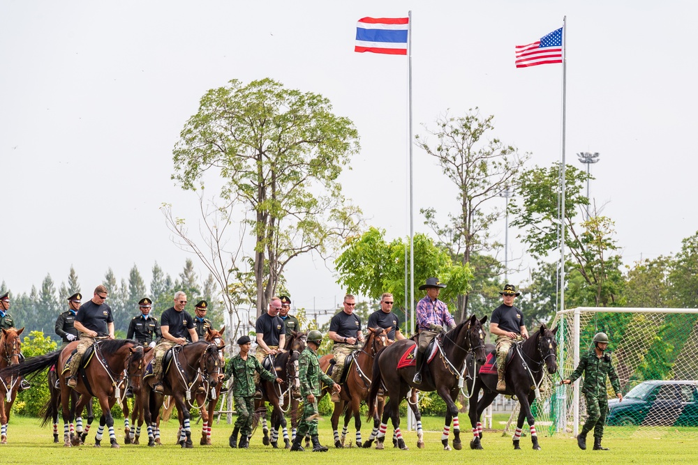 Soldiers from the U.S. Army, Army National Guard and Royal Thai Army enjoy sports day during Hanuman Guardian 2018