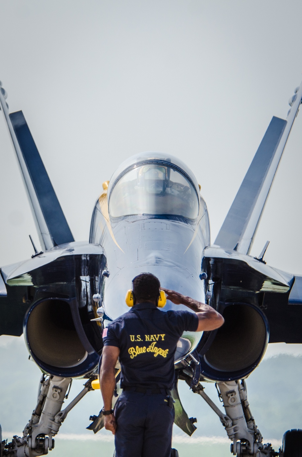 Navy Blue Angels fly over Sound of Speed