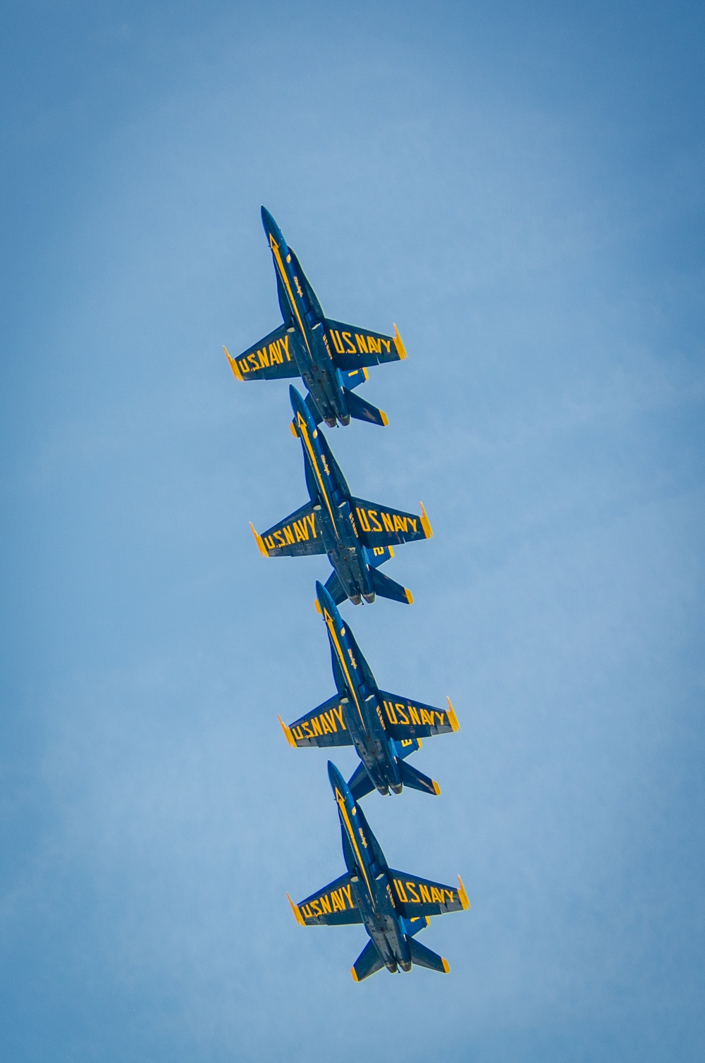 Navy Blue Angels fly over Sound of Speed