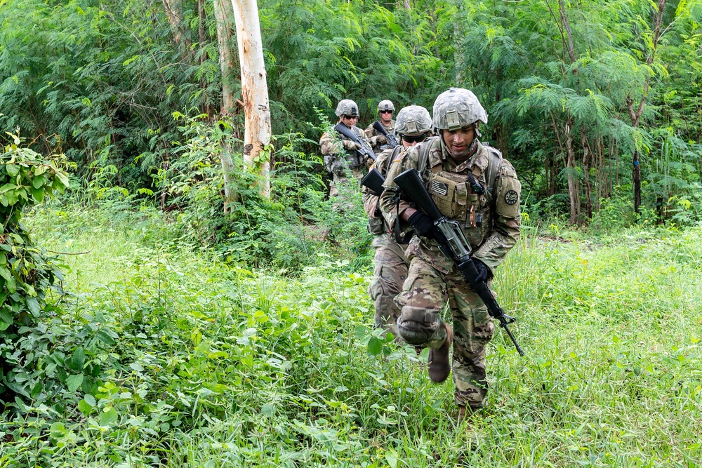 Idaho and Montana Army National Guard Soldiers conduct air assault operations training with the Royal Thai Army