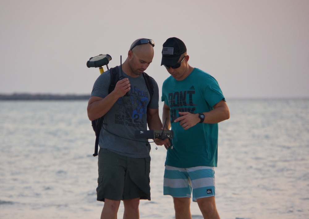 Divers Conduct Bathymetric Surveys in the United Arab Emirates