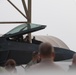Lt. Gen. Jeffrey Harrigian celebrates final flight in F-22.