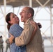 Lt. Gen. Jeffrey Harrigian celebrates final flight in F-22.