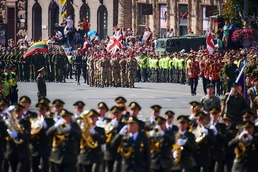 Tennessee Army National Guard participates in the Ukrainian Independence Day parade