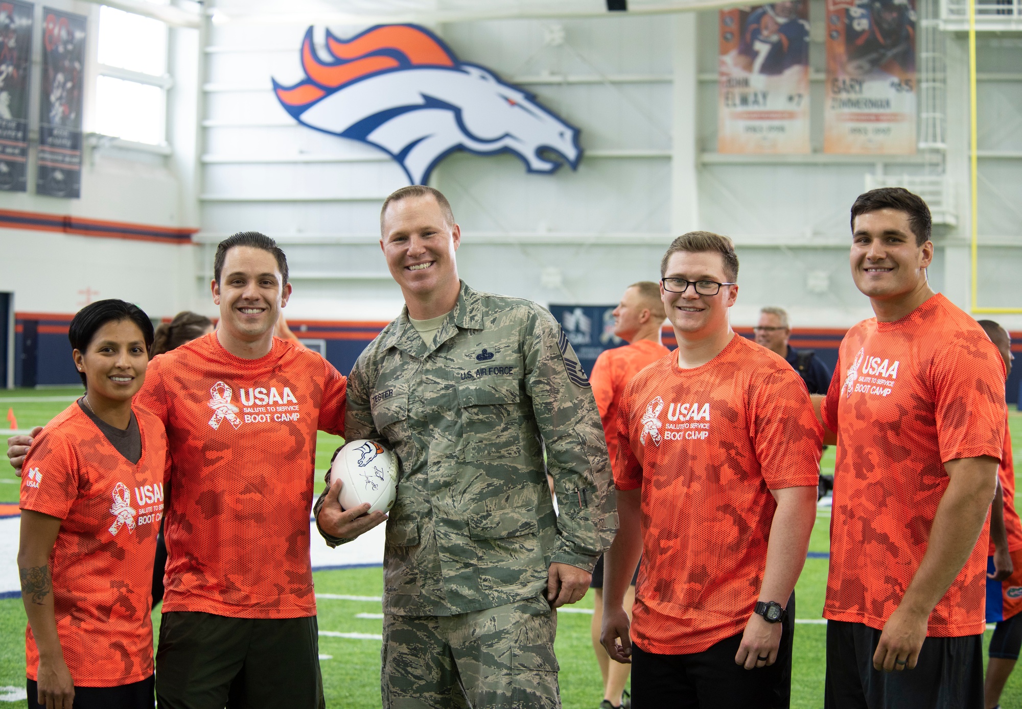 Denver Broncos partner with USAA in Salute to Service boot camp