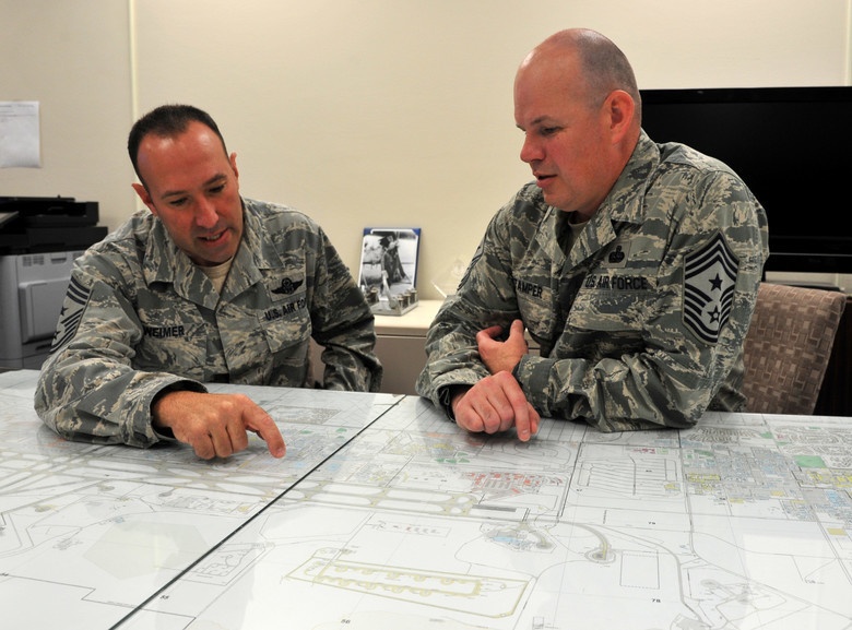 ABW, SOW Command Chiefs team up to lead, take care of Airmen
