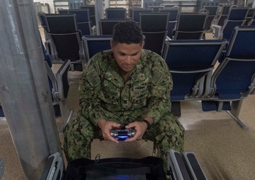Playing video games