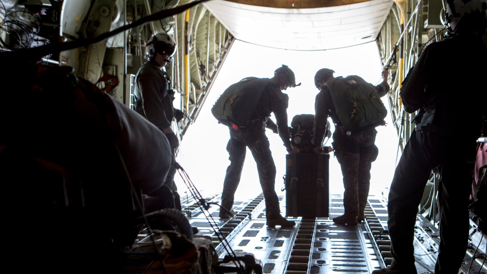 SPMAGTF-CR-AF Marines conduct JPADS exercise