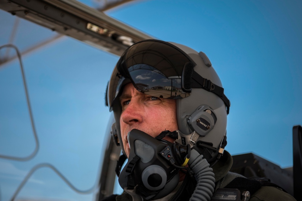 19th Air Force Commander takes to the skies