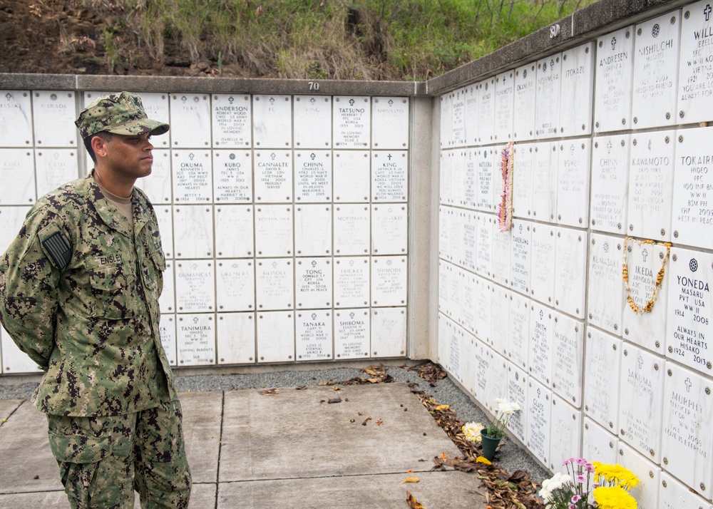 USS Missouri CPO Legacy Academy Tours the National Memorial Cemetery of the Pacific