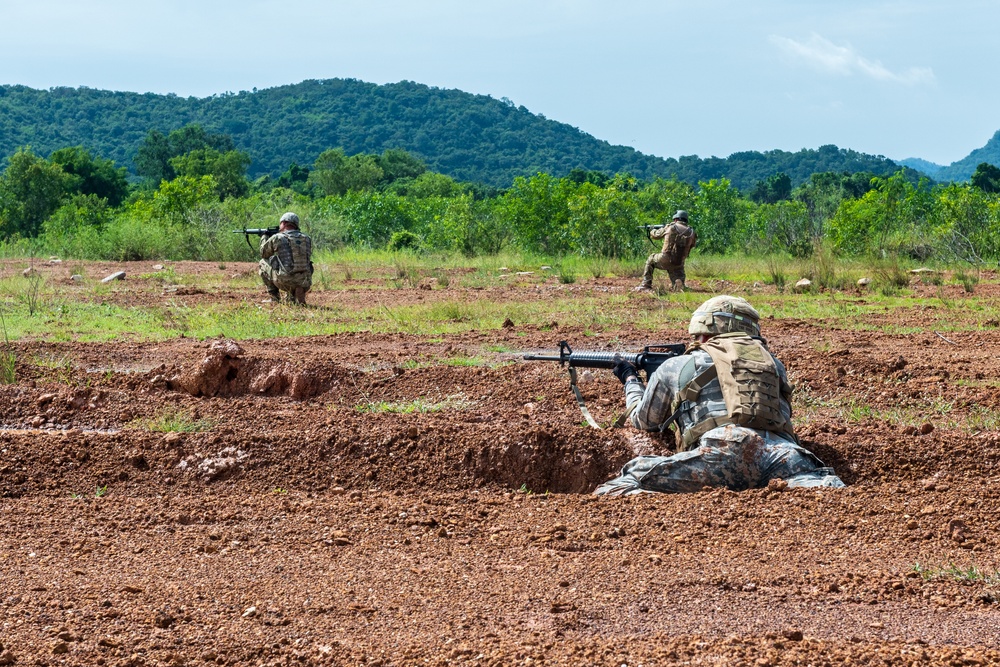 116th Cavalry Brigade Combat Team, Royal Thai Army conduct live-fire