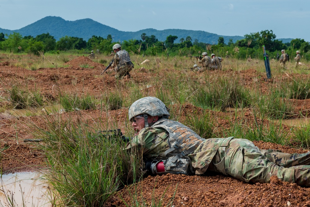 116th Cavalry Brigade Combat Team, Royal Thai Army conduct live-fire