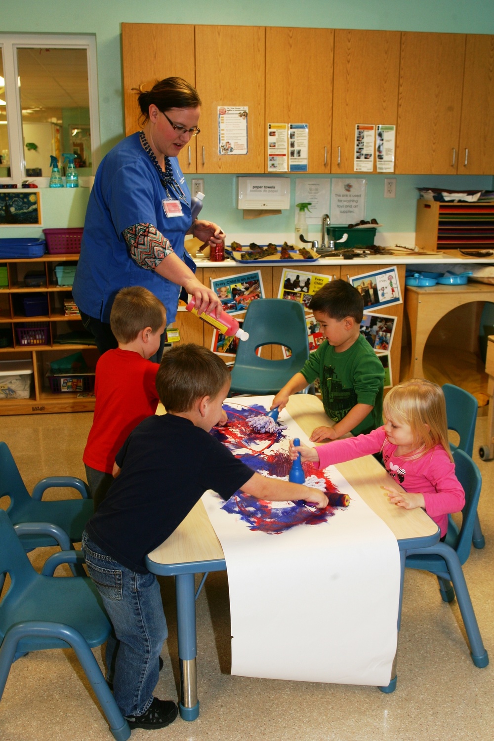 2015 Patriotic Art at Fort McCoy Child Development Center