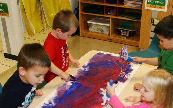 2015 Patriotic Art at Fort McCoy Child Development Center