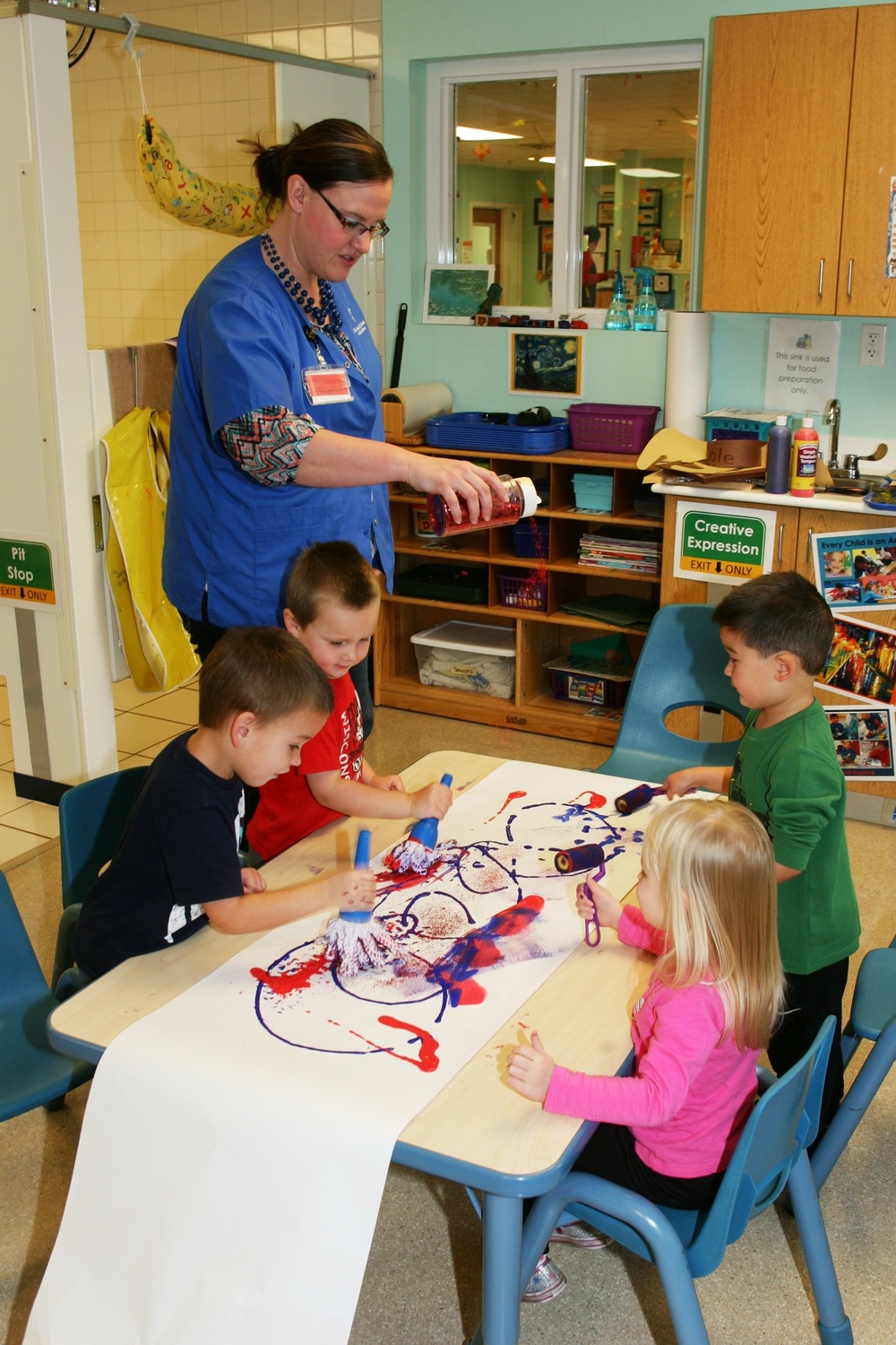 2015 Patriotic Art at Fort McCoy Child Development Center