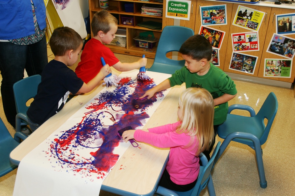 2015 Patriotic Art at Fort McCoy Child Development Center
