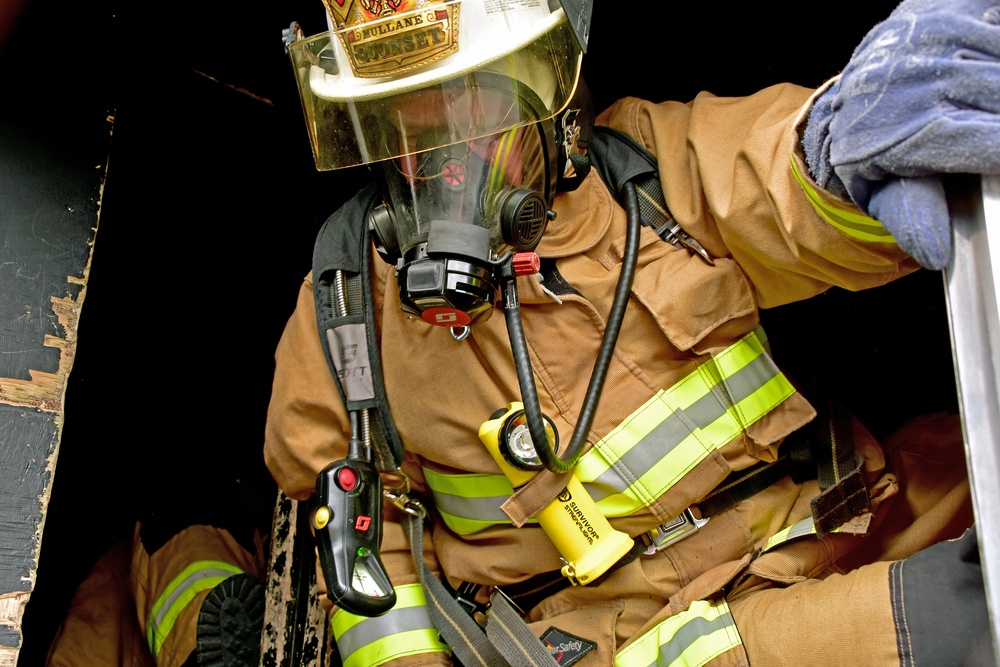 143 CES Fire Department Turns Up the Heat on RI National Guard Adjutant General
