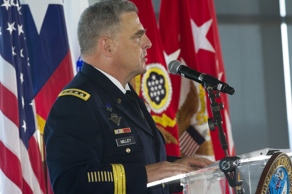 The US Army Futures Command activation ceremony took place on August 24, 2018 in Austin, TX.