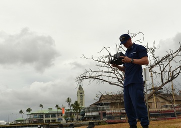 Coast Guard CEU use SR-sUAS vehicles for post-storm assessment in Hawaii following Tropical Storm Lane