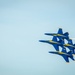 Navy Blue Angels fly over Sound of Speed