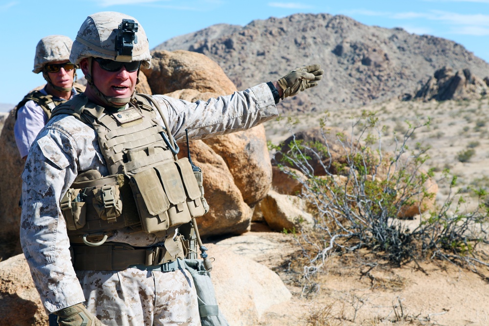 Marines conduct live-fire training exercise in Johnson Valley