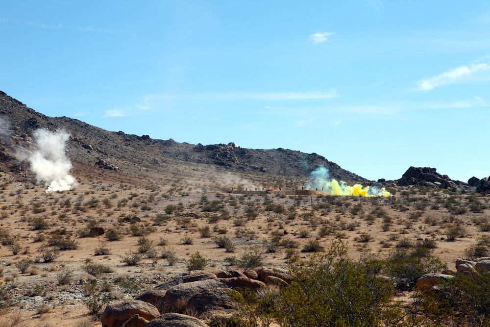 Marines conduct live-fire training exercise in Johnson Valley