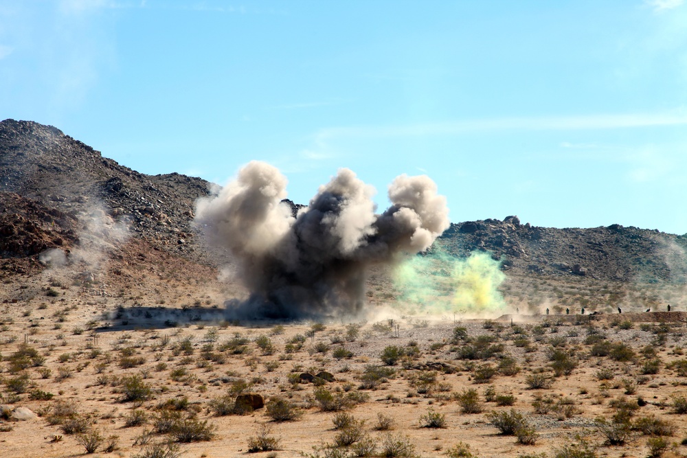 Marines conduct live-fire training exercise in Johnson Valley