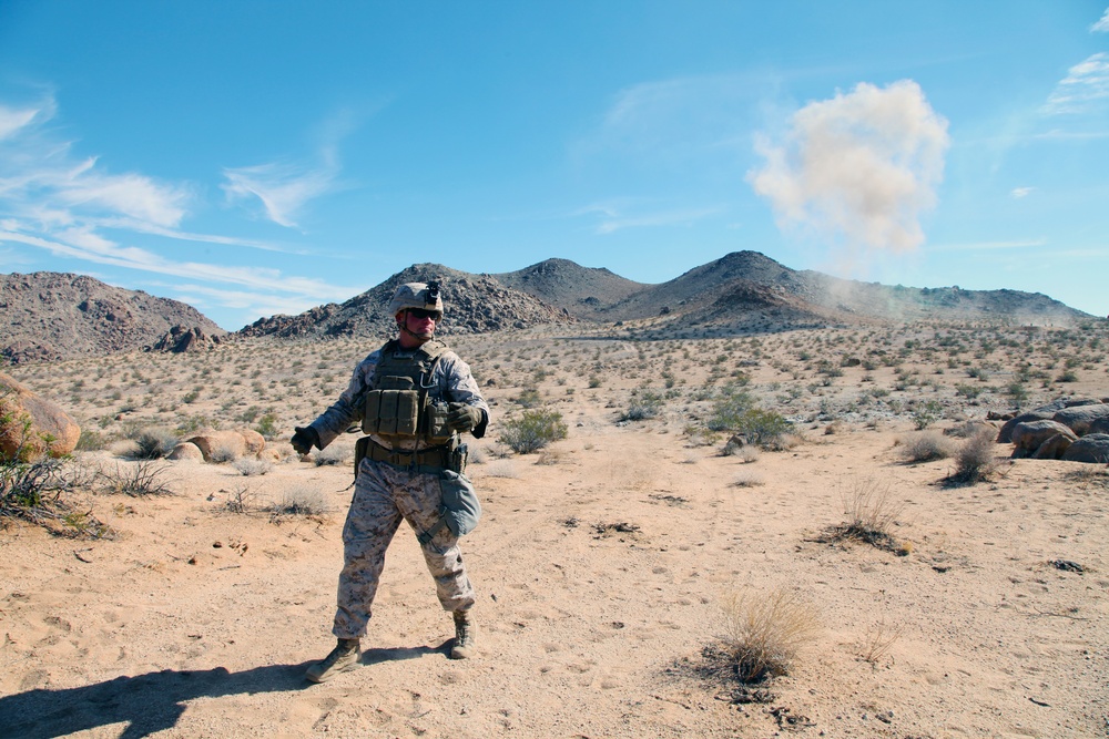 Marines conduct live-fire training exercise in Johnson Valley