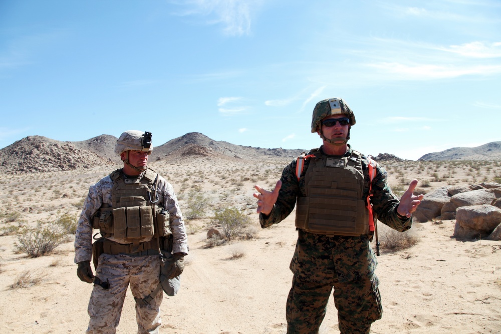 Marines conduct live-fire training exercise in Johnson Valley