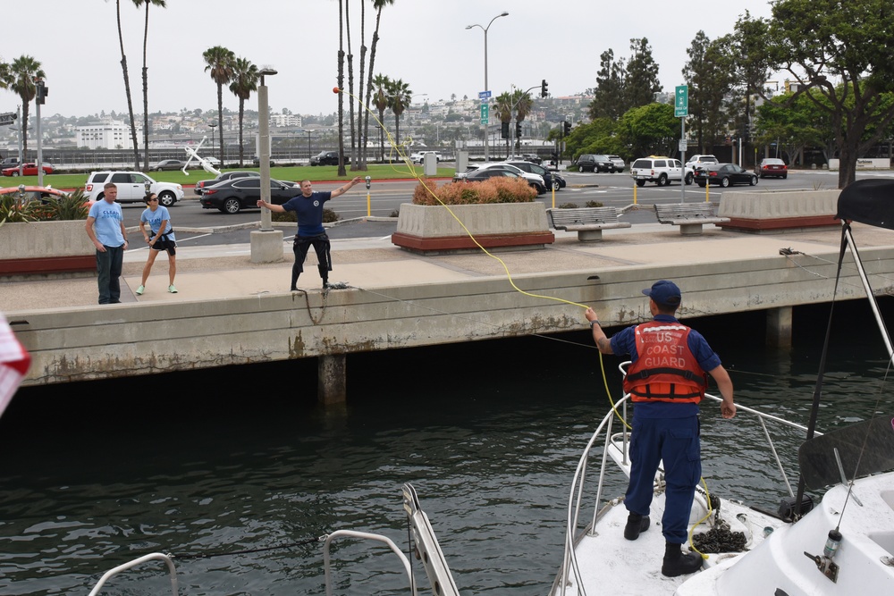 Coast Guard assists disabled boaters in San Diego Bay