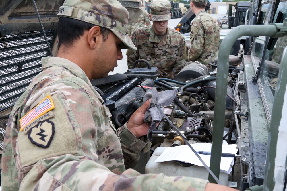 Spartans maintain their equipment