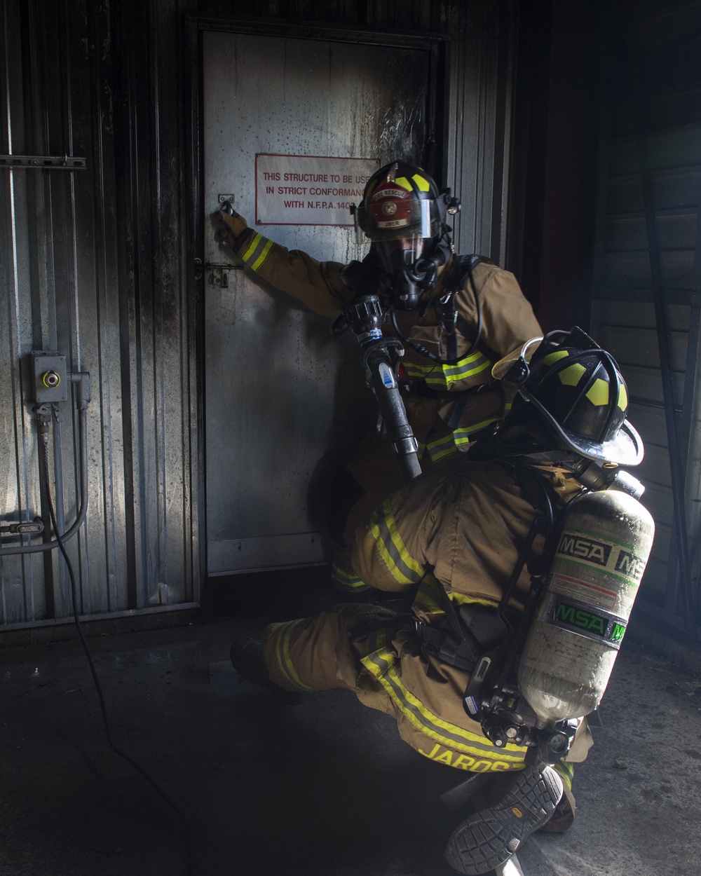 DVIDS - Images - Air Force firefighters conduct wartime-firefighting ...